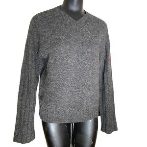 Abercrombie & Fitch Gray Wool Cable knit Pullover Sweater